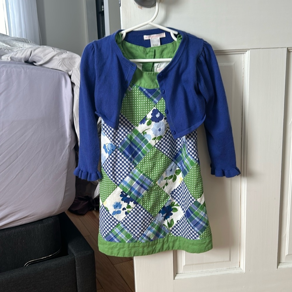 Janie and Jack dress with cardigan size 2T